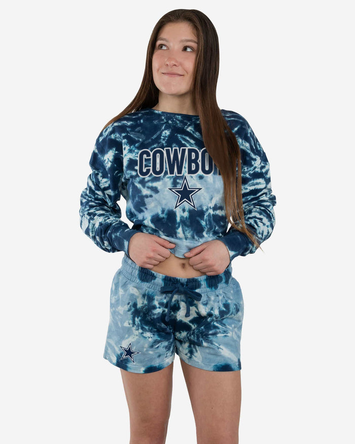 Dallas Cowboys Womens Tie-Dye Rush Lounge Shorts FOCO - FOCO.com