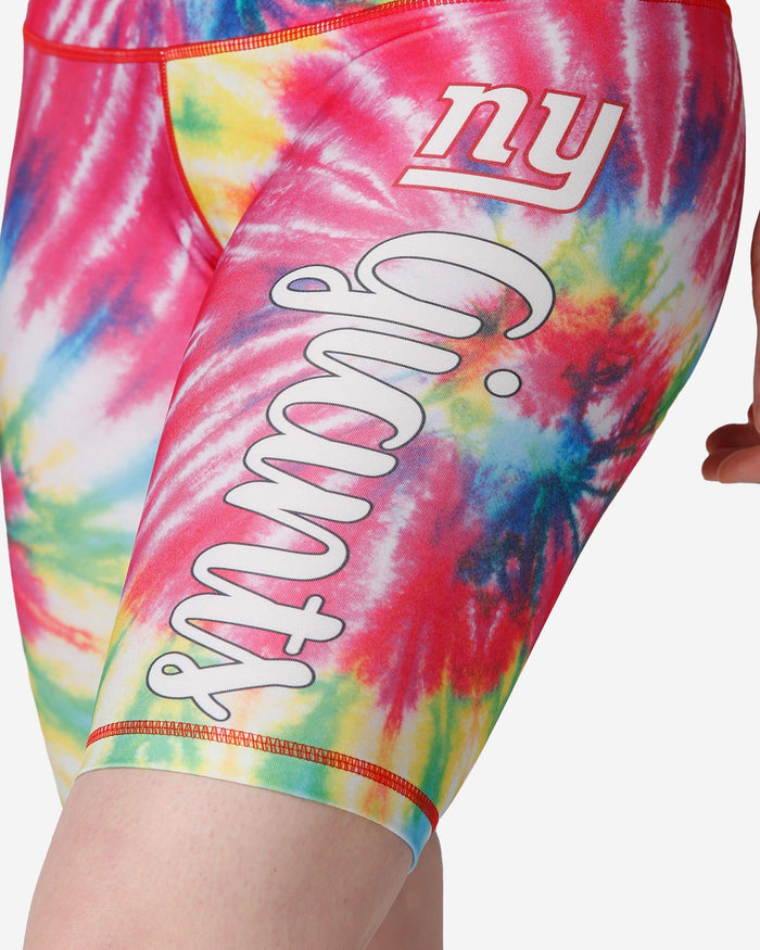 New York Giants Womens Tie-Dye Bike Shorts FOCO - FOCO.com