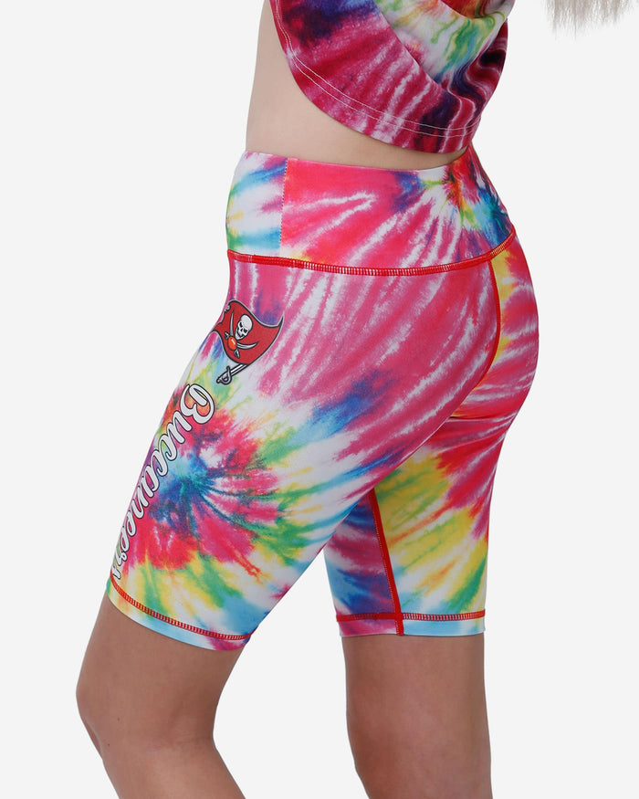 Tampa Bay Buccaneers Womens Tie-Dye Bike Shorts FOCO - FOCO.com