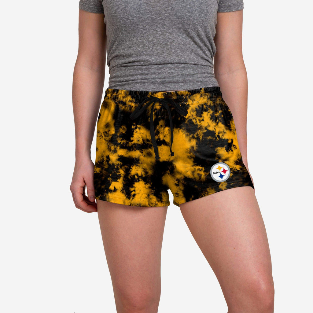 Pittsburgh Steelers Womens To Tie-Dye For Lounge Shorts FOCO S - FOCO.com