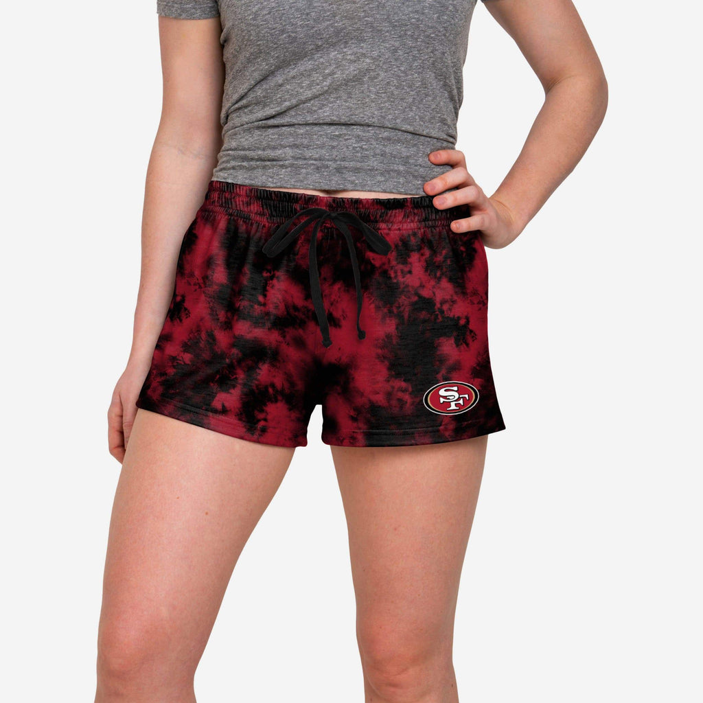 San Francisco 49ers Womens To Tie-Dye For Lounge Shorts FOCO S - FOCO.com