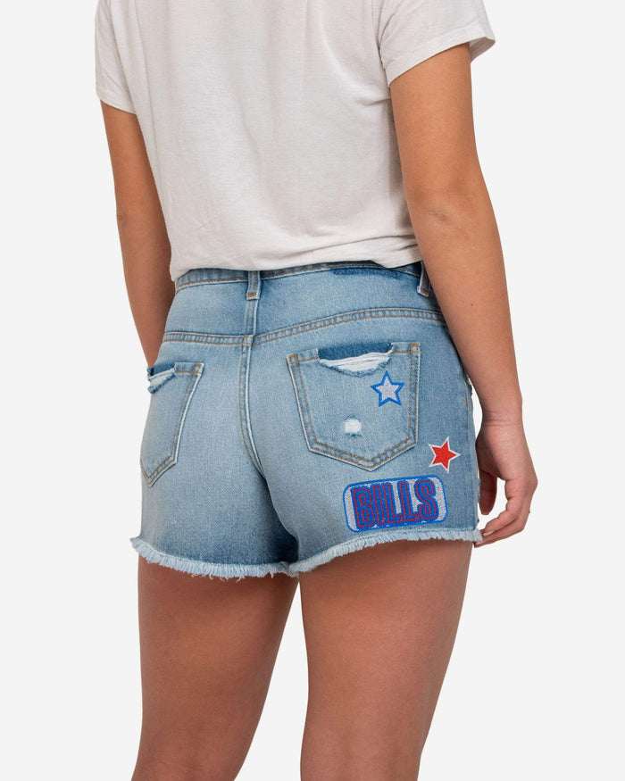 Buffalo Bills Womens Team Logo Denim Shorts FOCO - FOCO.com