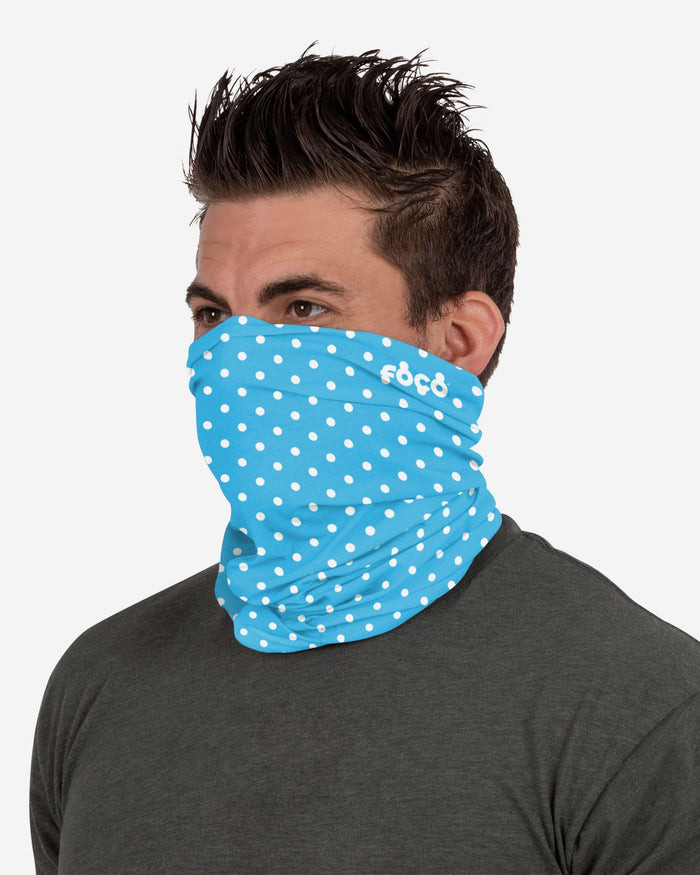 Blue Polka Dots Polyfleece Gaiter Scarf FOCO - FOCO.com