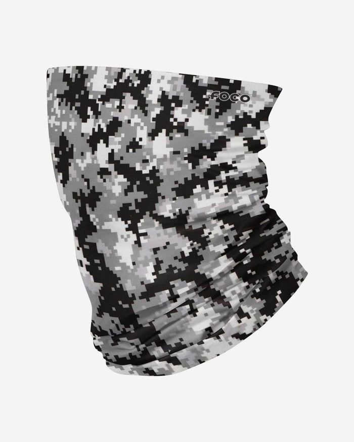 Black & White Digital Camo Gaiter Scarf FOCO - FOCO.com