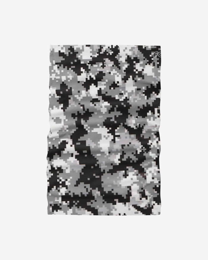 Black & White Digital Camo Gaiter Scarf FOCO - FOCO.com