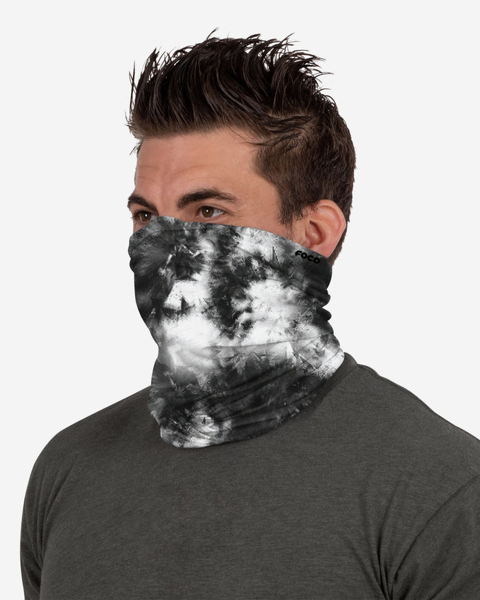 Black & White Tie-Dye Gaiter Scarf FOCO - FOCO.com