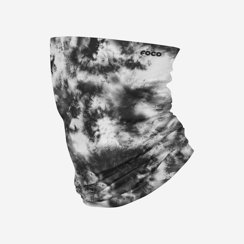 Black & White Tie-Dye Gaiter Scarf FOCO - FOCO.com