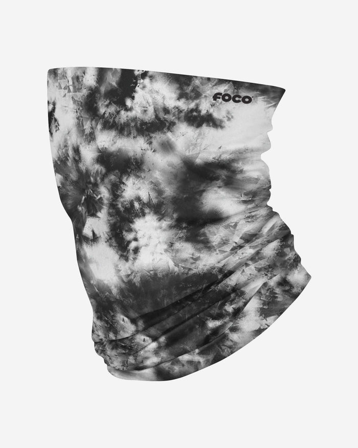 Black & White Tie-Dye Gaiter Scarf FOCO - FOCO.com