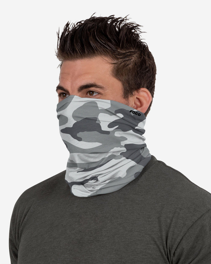 Grey Camo Gaiter Scarf FOCO - FOCO.com