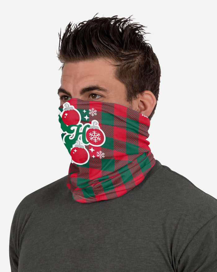 Ho Ho Ho Brushed Polyester Gaiter Scarf FOCO - FOCO.com