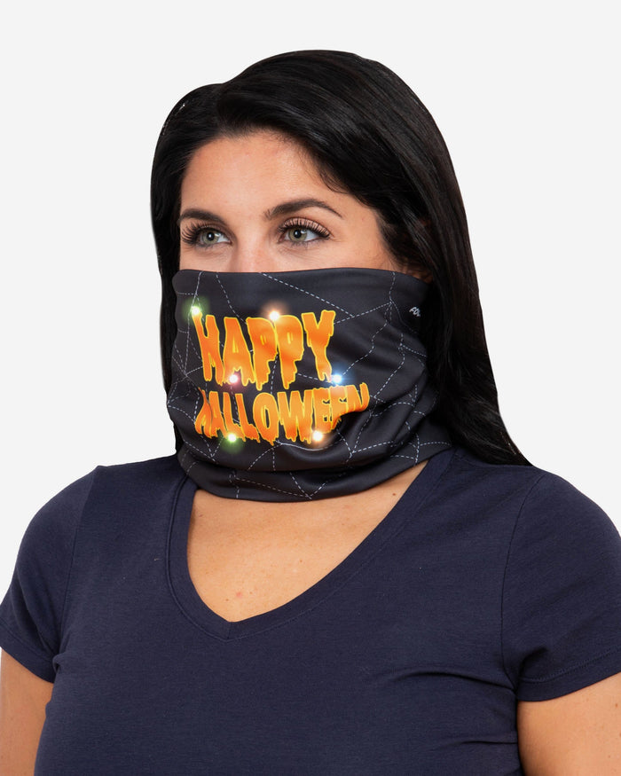 Happy Halloween Light Up Gaiter Scarf FOCO - FOCO.com