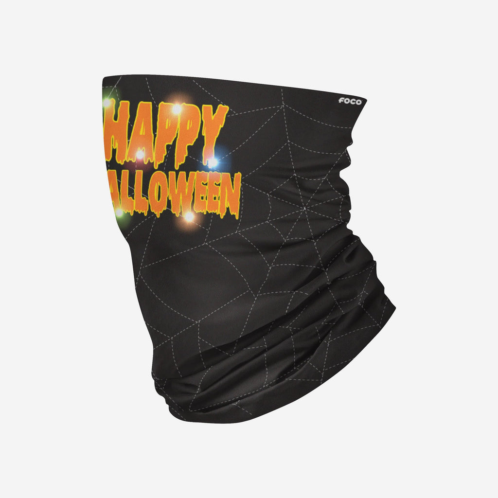 Happy Halloween Light Up Gaiter Scarf FOCO - FOCO.com