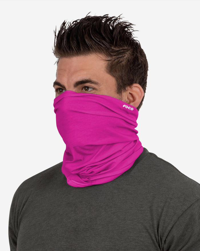 Solid Hot Pink Gaiter Scarf FOCO - FOCO.com