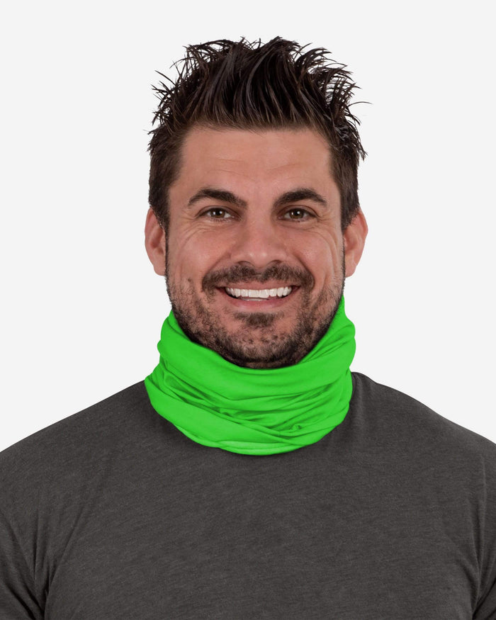 Solid Lime Green Gaiter Scarf FOCO - FOCO.com