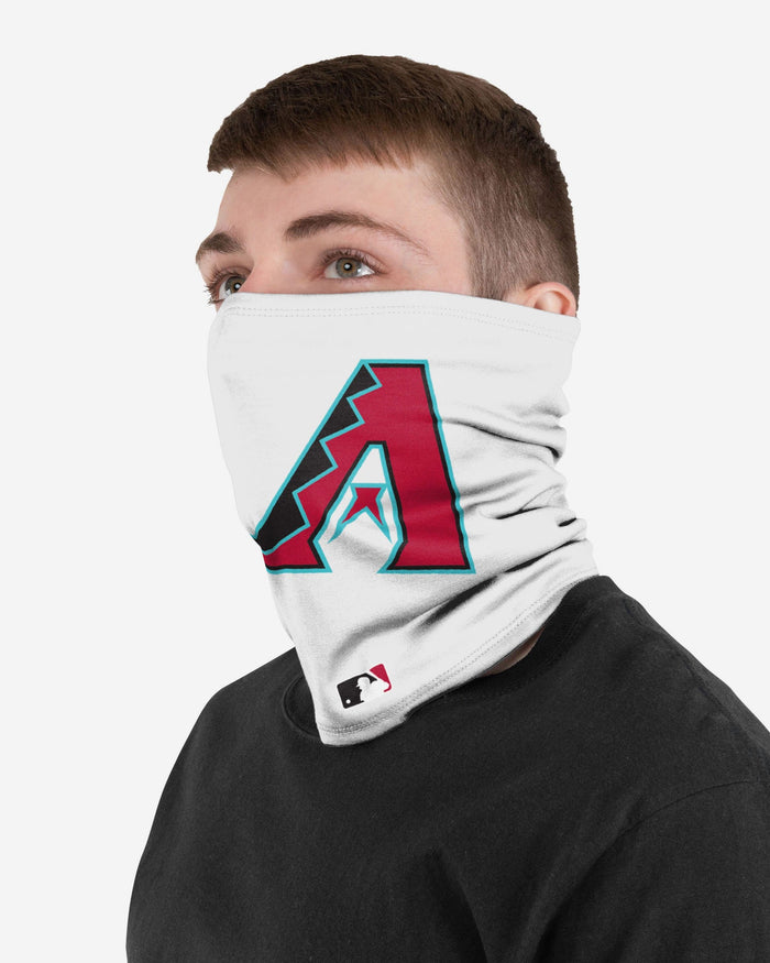 Arizona Diamondbacks On-Field White & Teal UV Gaiter Scarf FOCO - FOCO.com