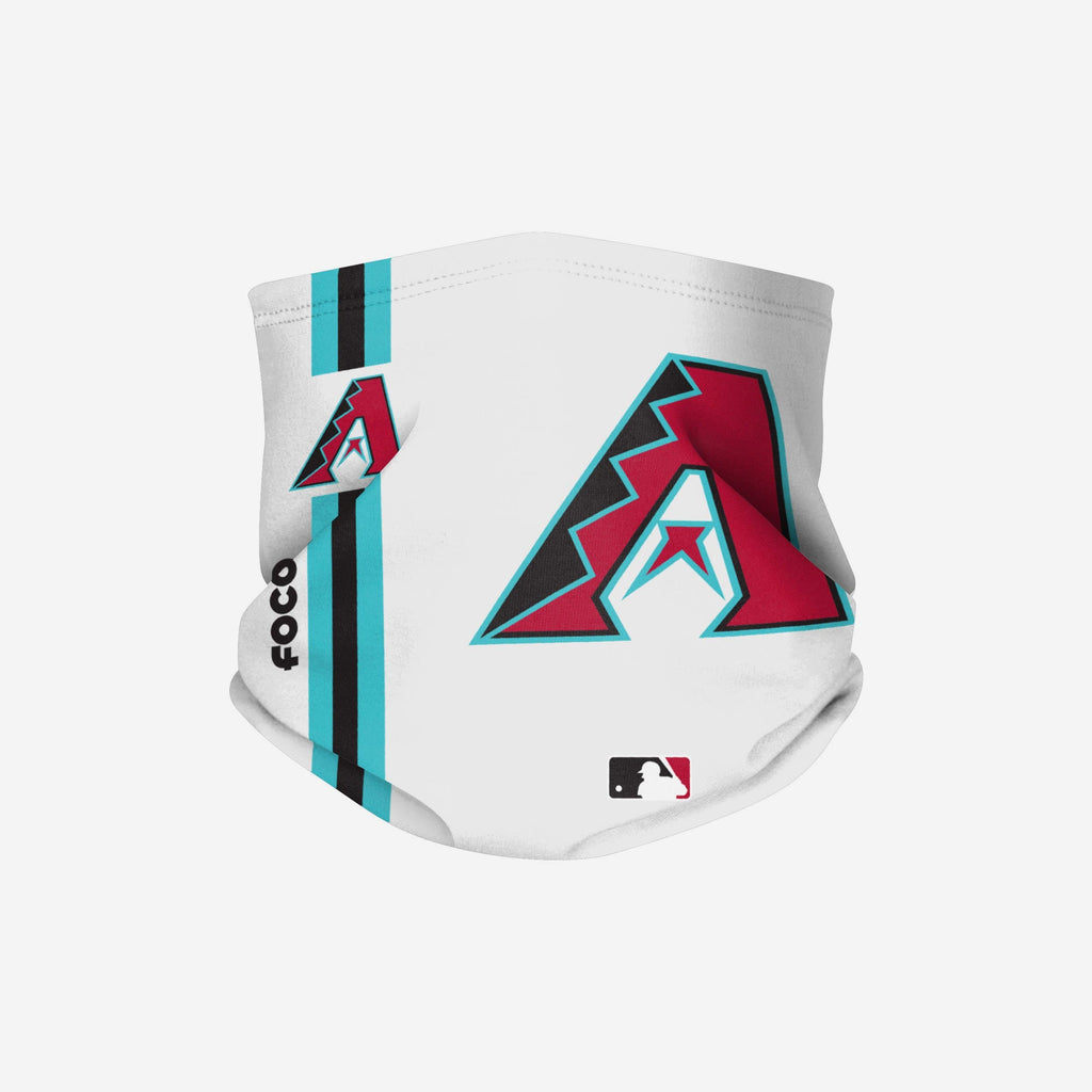 Arizona Diamondbacks On-Field White & Teal UV Gaiter Scarf FOCO - FOCO.com