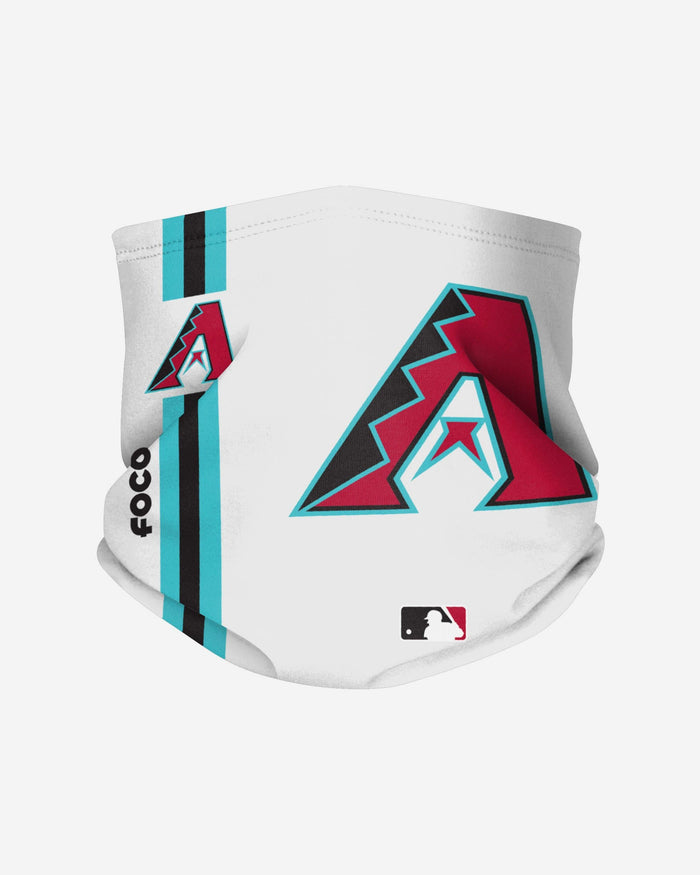 Arizona Diamondbacks On-Field White & Teal UV Gaiter Scarf FOCO - FOCO.com