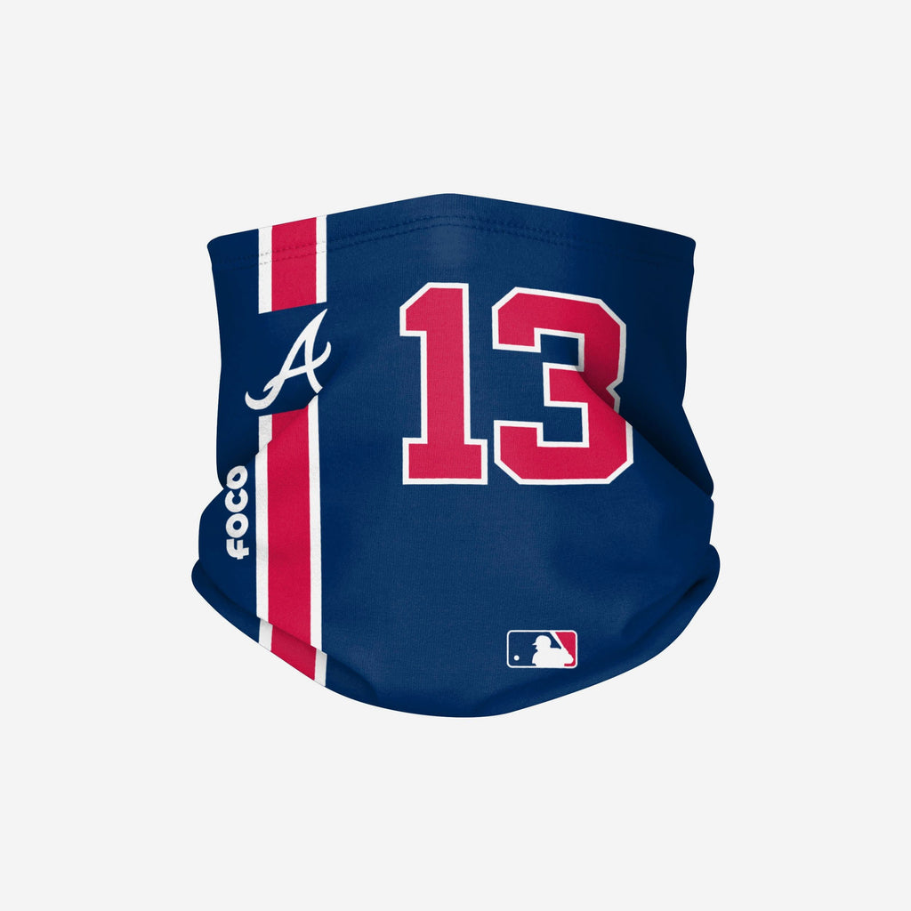 Ronald Acuna Jr Atlanta Braves On-Field Blue UV Gaiter Scarf FOCO - FOCO.com