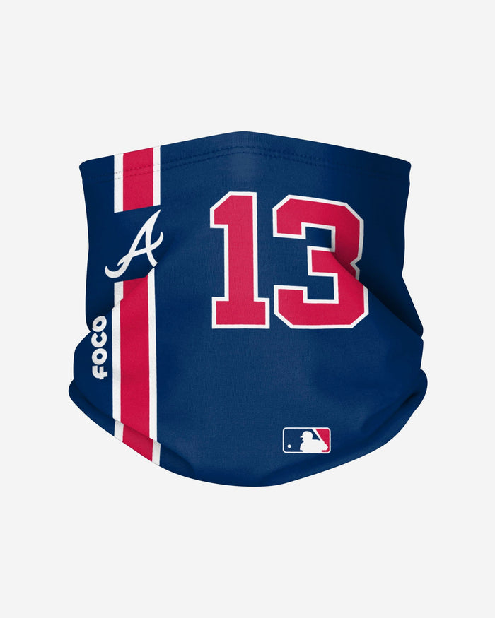 Ronald Acuna Jr Atlanta Braves On-Field Blue UV Gaiter Scarf FOCO - FOCO.com