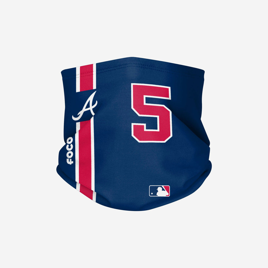 Freddie Freeman Atlanta Braves On-Field Blue UV Gaiter Scarf FOCO - FOCO.com