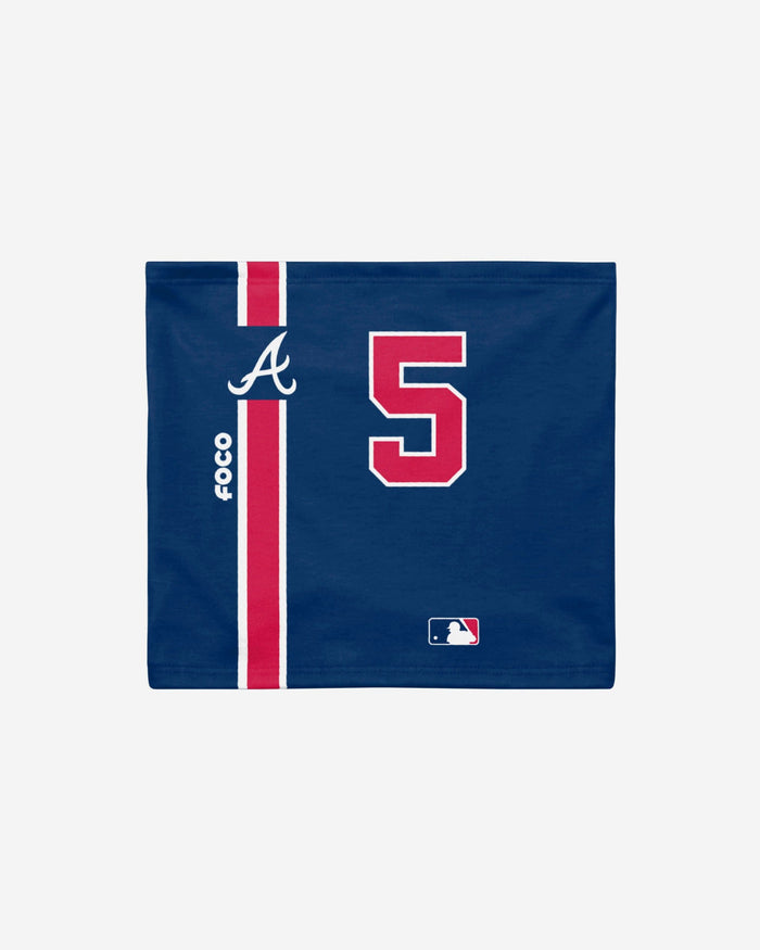 Freddie Freeman Atlanta Braves On-Field Blue UV Gaiter Scarf FOCO - FOCO.com