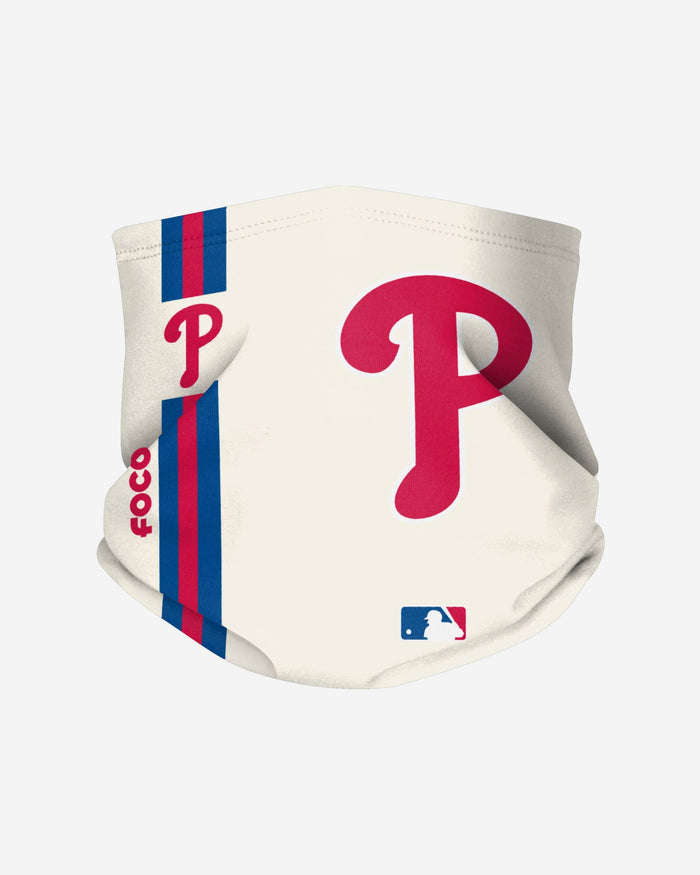 Philadelphia Phillies On-Field Cream UV Gaiter Scarf FOCO - FOCO.com