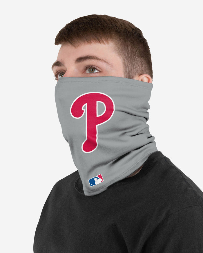 Philadelphia Phillies On-Field Gray UV Gaiter Scarf FOCO - FOCO.com