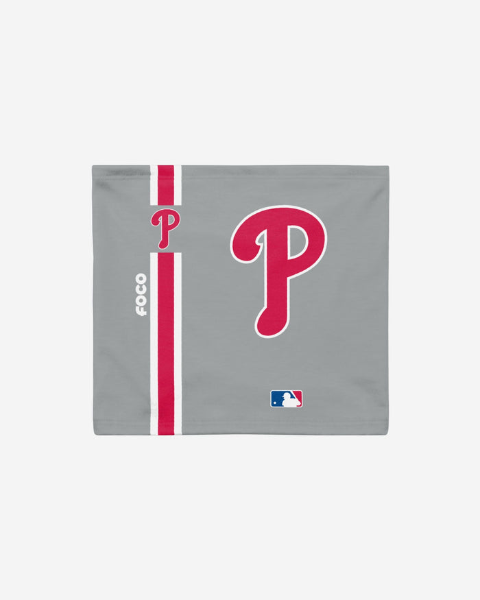 Philadelphia Phillies On-Field Gray UV Gaiter Scarf FOCO - FOCO.com