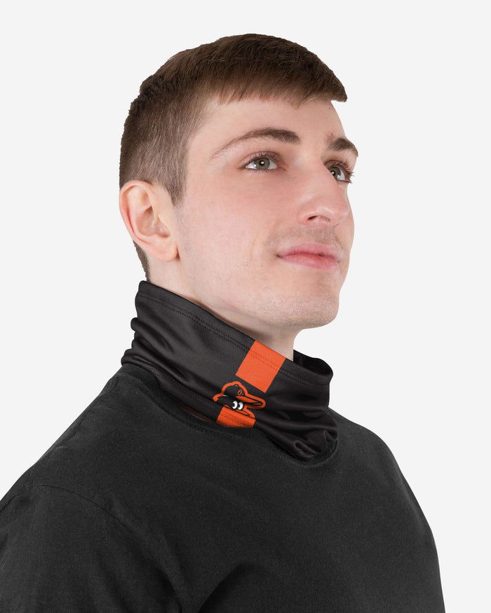 Baltimore Orioles On-Field Black UV Gaiter Scarf FOCO - FOCO.com