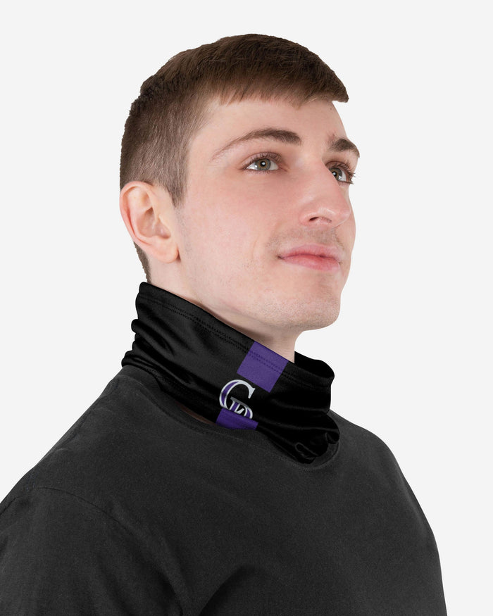 Colorado Rockies On-Field Black UV Gaiter Scarf FOCO - FOCO.com