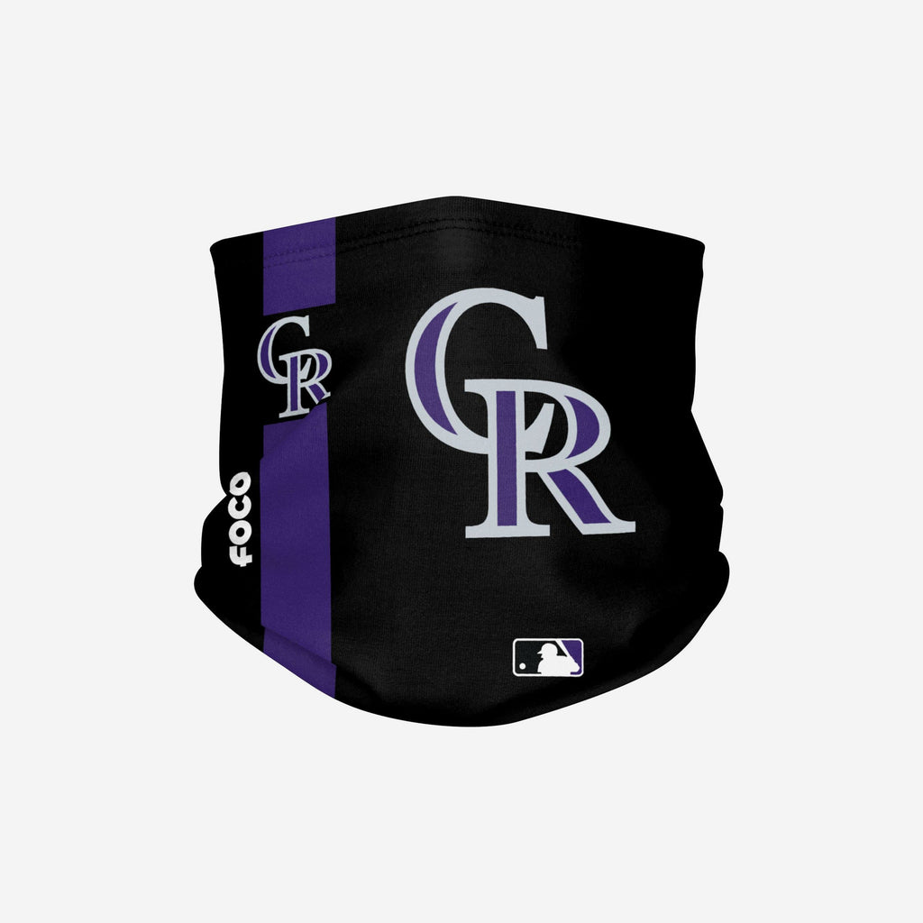 Colorado Rockies On-Field Black UV Gaiter Scarf FOCO - FOCO.com