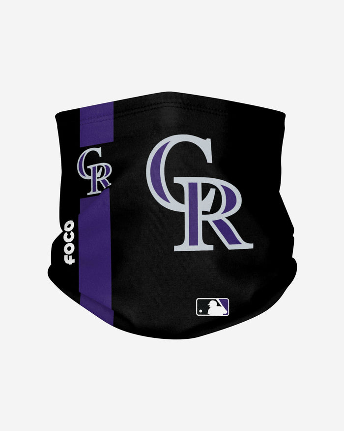 Colorado Rockies On-Field Black UV Gaiter Scarf FOCO - FOCO.com