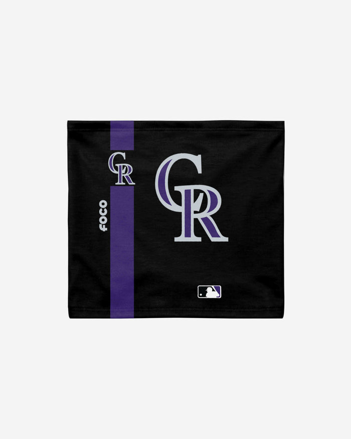 Colorado Rockies On-Field Black UV Gaiter Scarf FOCO - FOCO.com