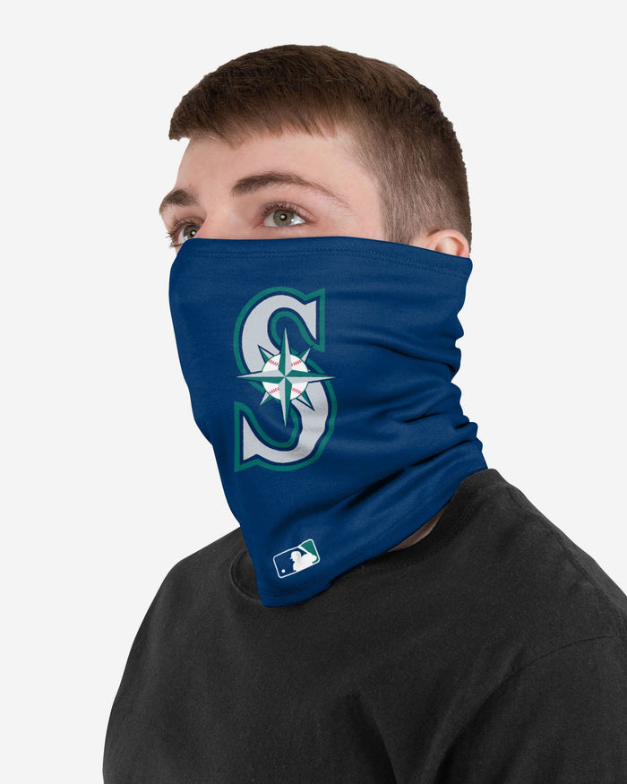 Seattle Mariners On-Field Navy & Teal UV Gaiter Scarf FOCO - FOCO.com