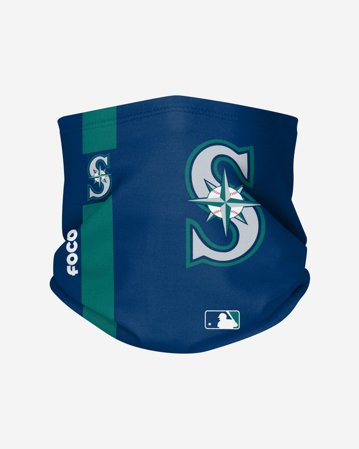 Seattle Mariners On-Field Navy & Teal UV Gaiter Scarf FOCO - FOCO.com