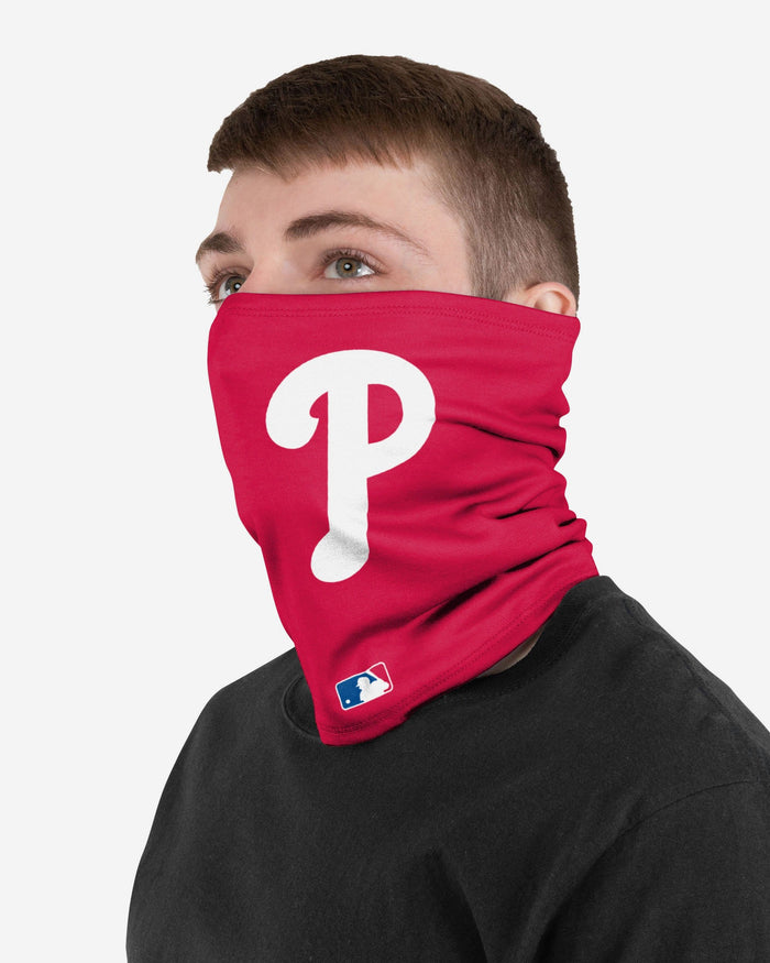 Philadelphia Phillies On-Field Red UV Gaiter Scarf FOCO - FOCO.com