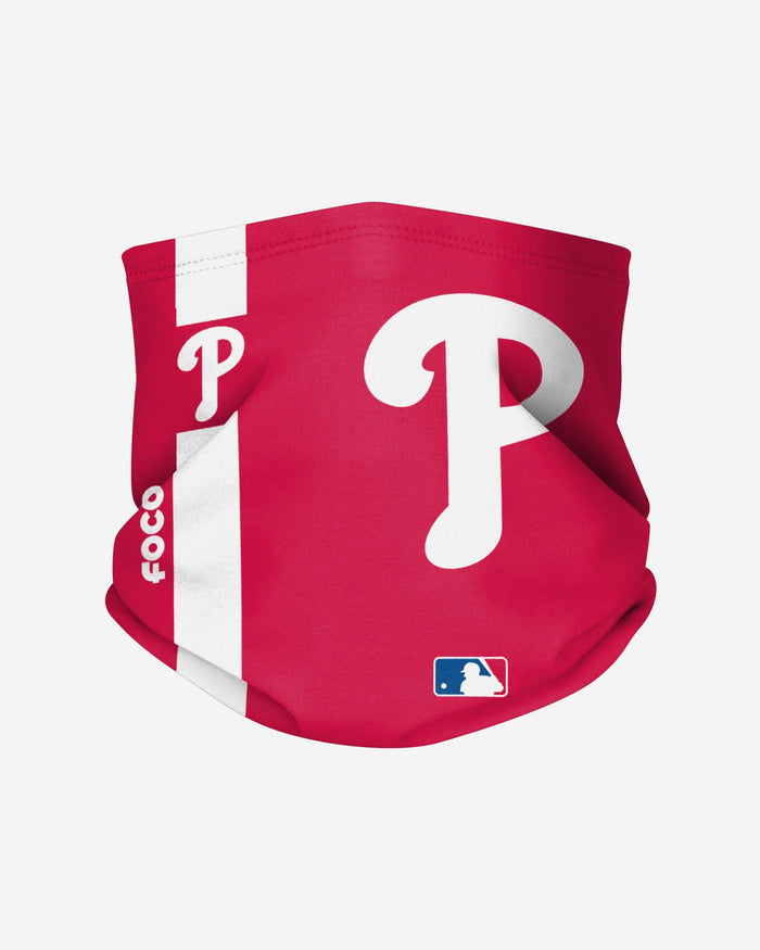 Philadelphia Phillies On-Field Red UV Gaiter Scarf FOCO - FOCO.com