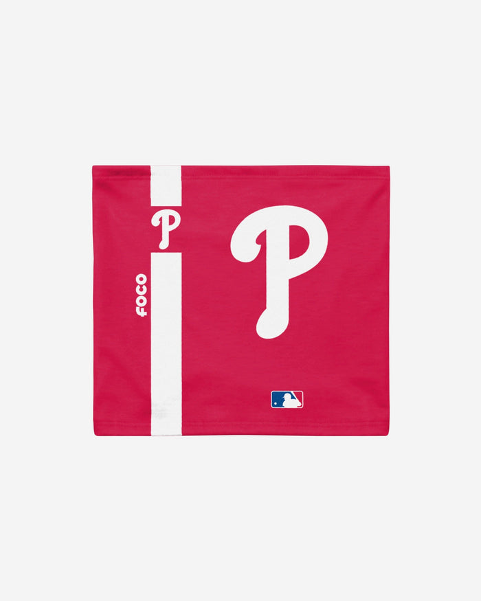 Philadelphia Phillies On-Field Red UV Gaiter Scarf FOCO - FOCO.com