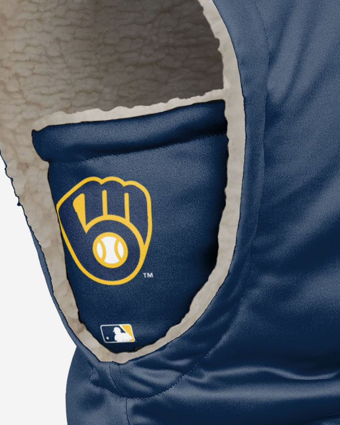 Milwaukee Brewers On-Field Navy Hooded Gaiter Scarf FOCO - FOCO.com