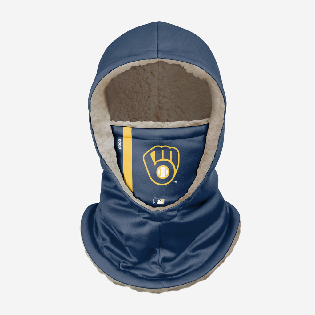 Milwaukee Brewers On-Field Navy Hooded Gaiter Scarf FOCO - FOCO.com