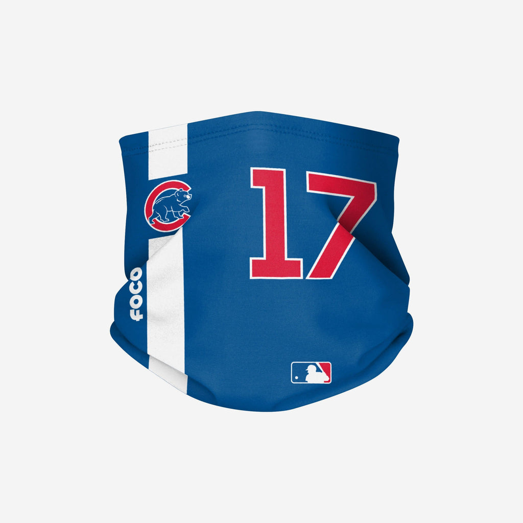 Kris Bryant Chicago Cubs On-Field Blue UV Gaiter Scarf FOCO - FOCO.com