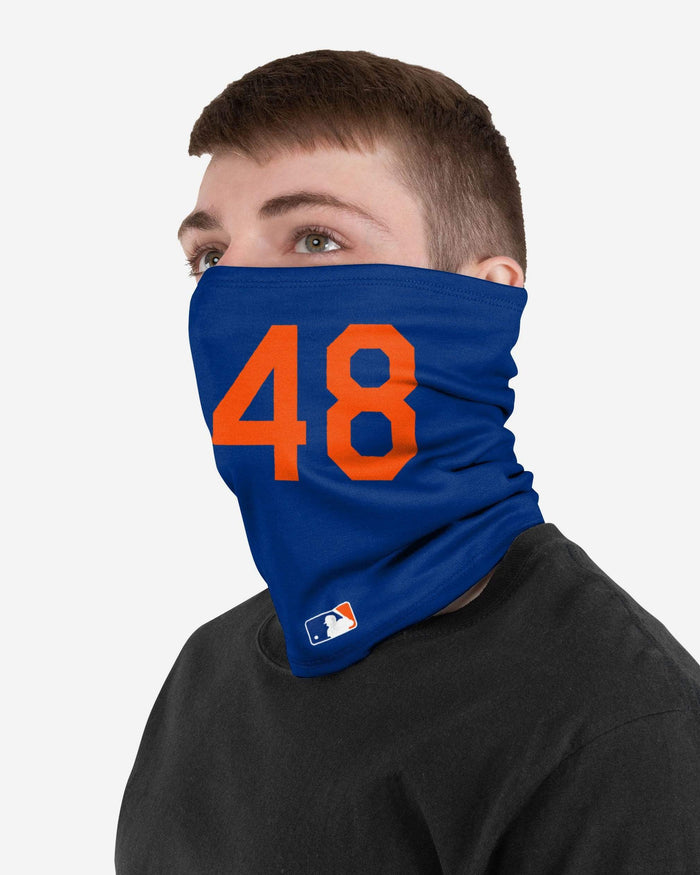 Jacob deGrom New York Mets On-Field Blue & Orange UV Gaiter Scarf FOCO - FOCO.com