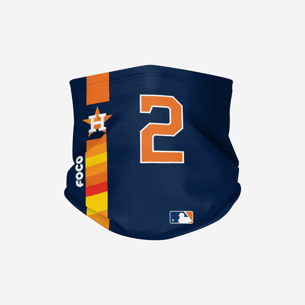 Alex Bregman Houston Astros On-Field Navy UV Gaiter Scarf FOCO - FOCO.com