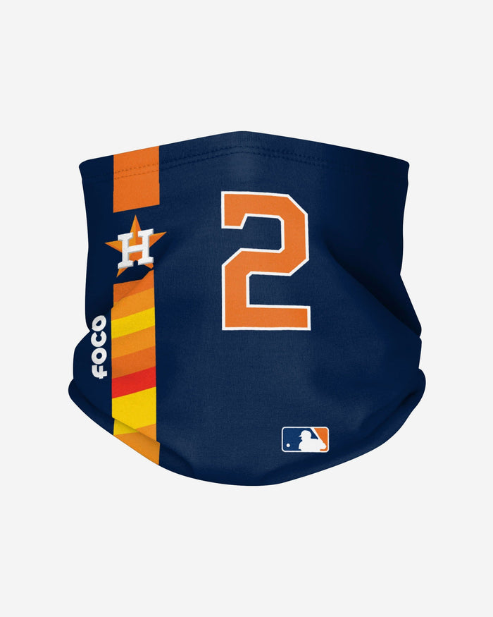 Alex Bregman Houston Astros On-Field Navy UV Gaiter Scarf FOCO - FOCO.com