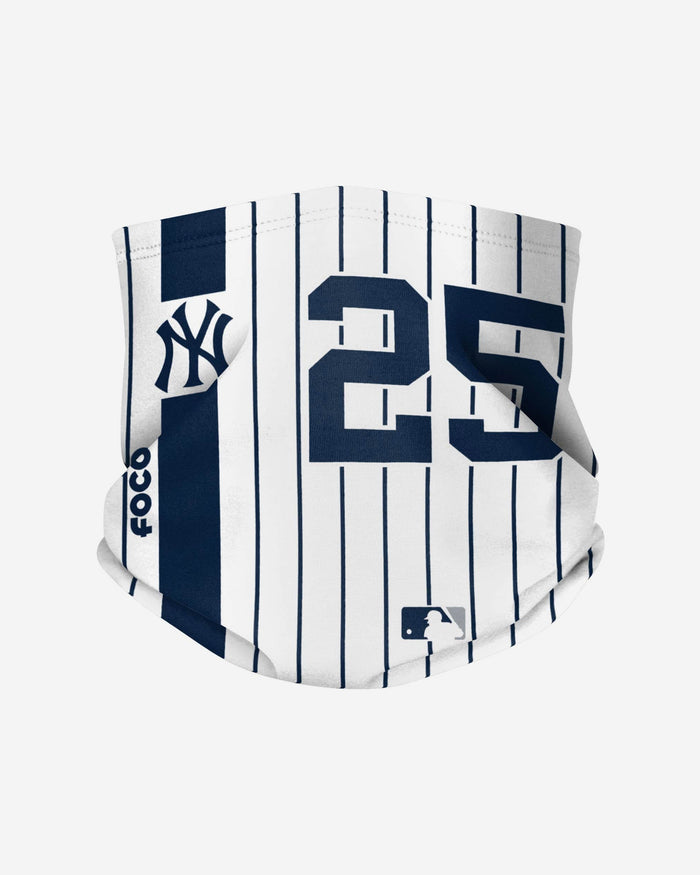 Gleyber Torres New York Yankees On-Field Pinstripe UV Gaiter Scarf FOCO - FOCO.com