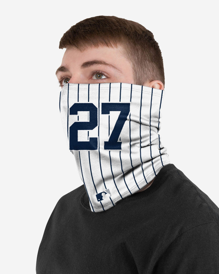 Giancarlo Stanton New York Yankees On-Field Pinstripe UV Gaiter Scarf FOCO - FOCO.com