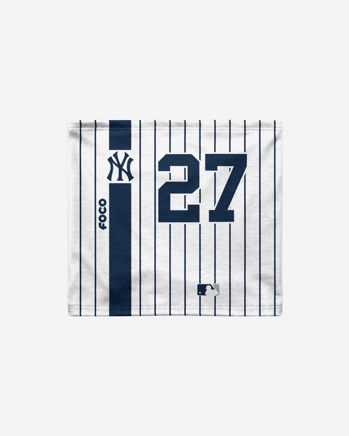 Giancarlo Stanton New York Yankees On-Field Pinstripe UV Gaiter Scarf FOCO - FOCO.com