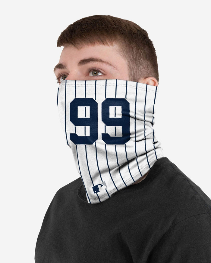 Aaron Judge New York Yankees On-Field Pinstripe UV Gaiter Scarf FOCO - FOCO.com