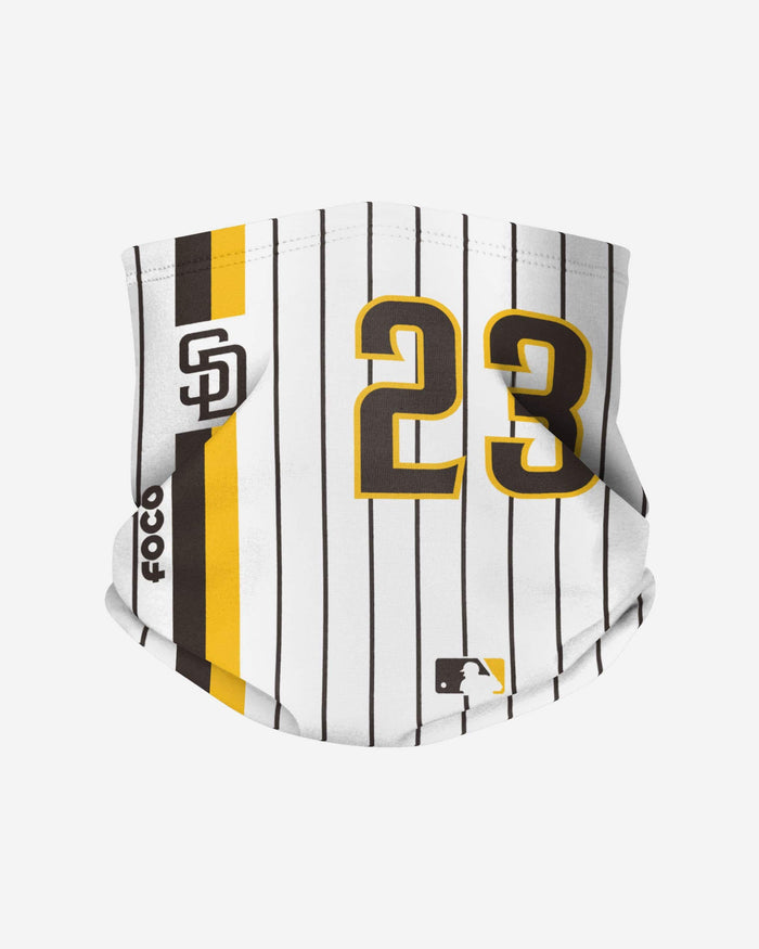 Fernando Tatis Jr San Diego Padres On-Field Pinstripe UV Gaiter Scarf FOCO - FOCO.com