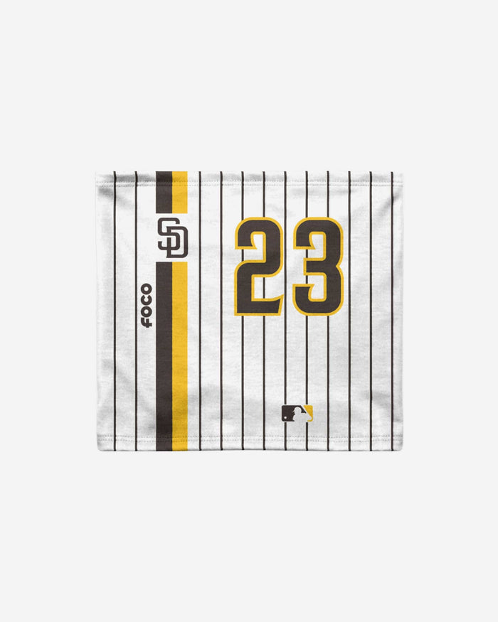 Fernando Tatis Jr San Diego Padres On-Field Pinstripe UV Gaiter Scarf FOCO - FOCO.com